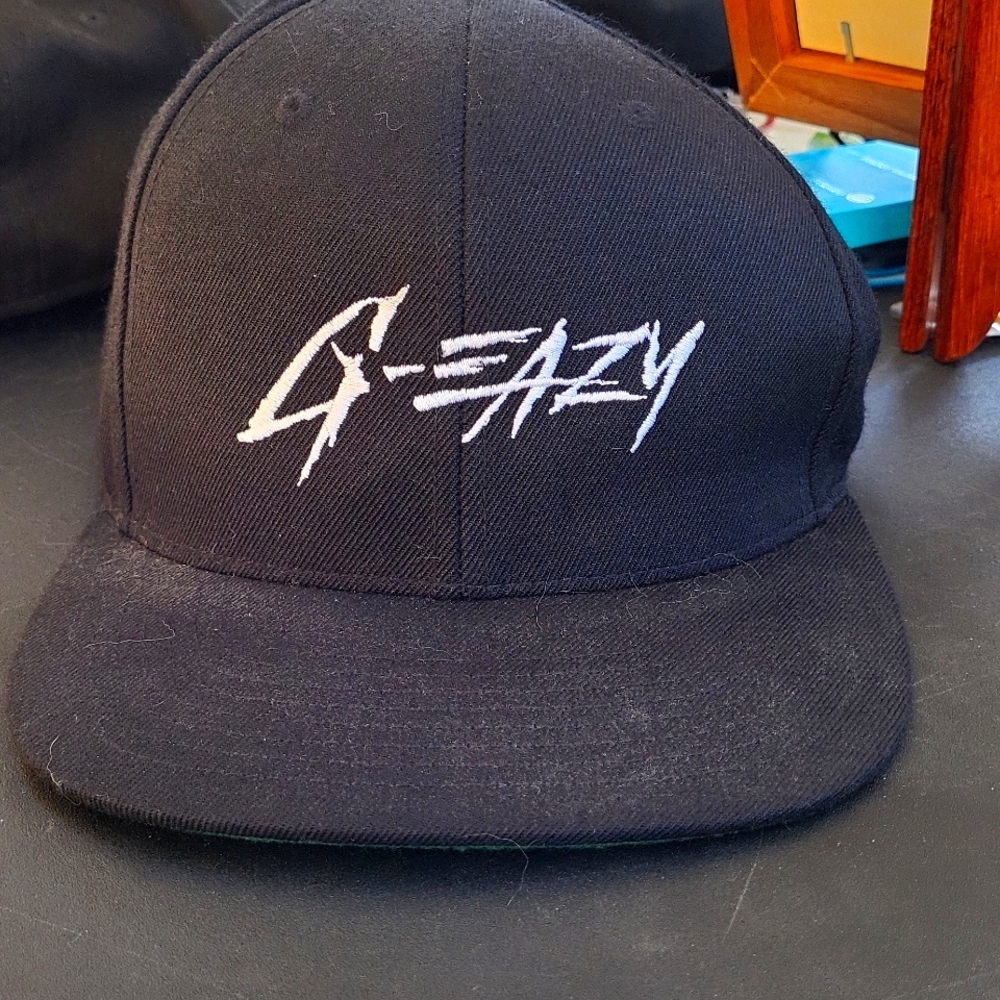 G-EAZY Ball Cap black with white embroidery